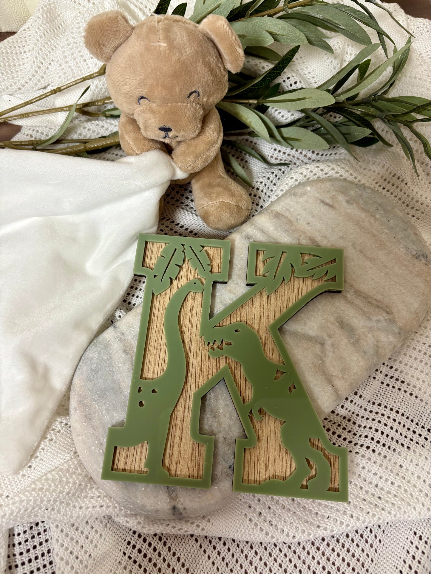 DINOSAUR THEMED LAYERED LETTERS
