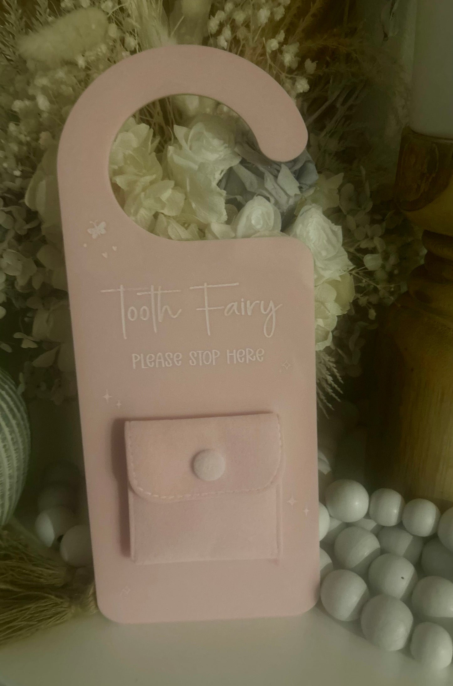 TOOTH FAIRY DOOR HANGER - FELT POCKET