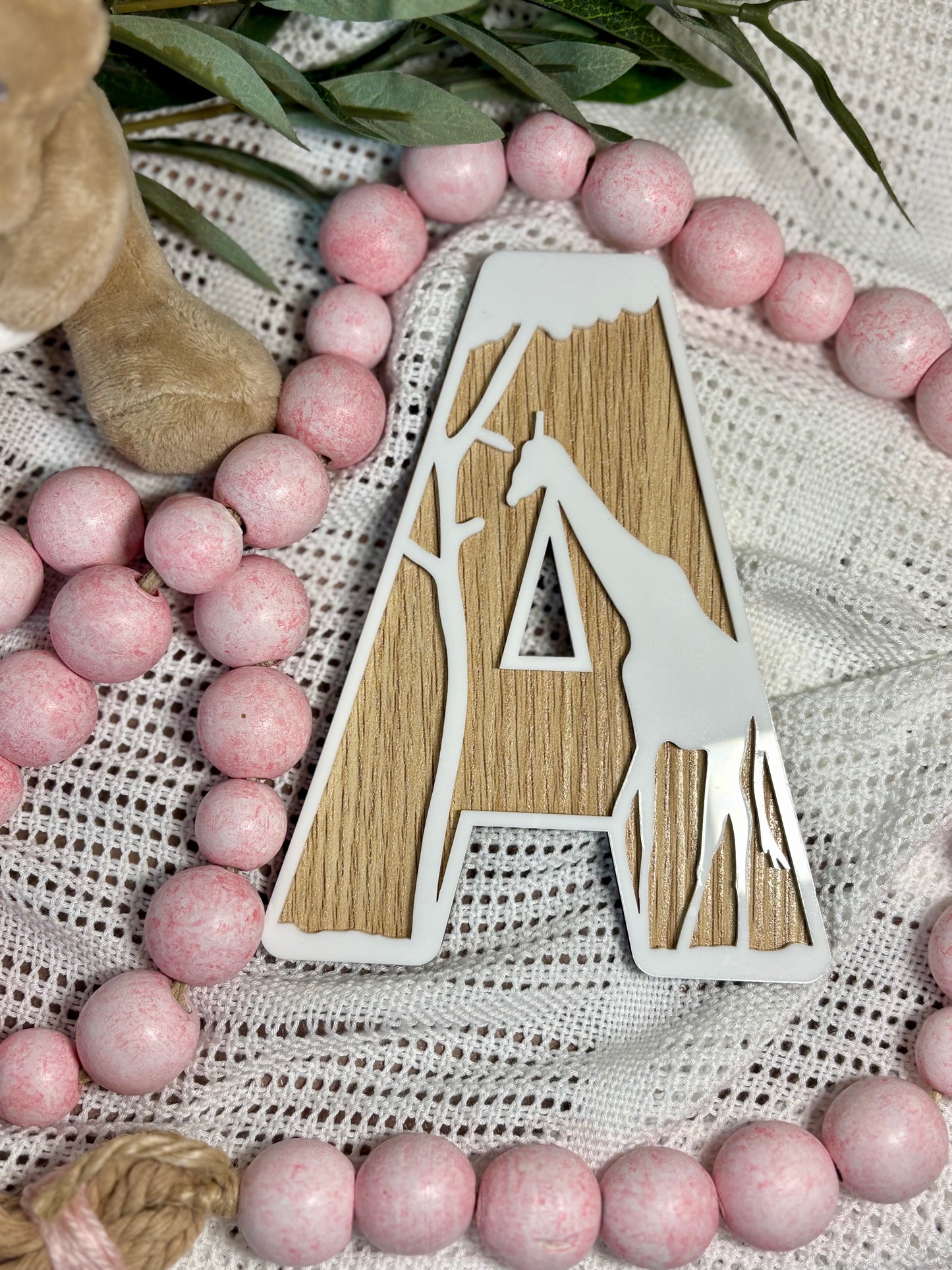 SAFARI ANIMAL THEMED LAYERED LETTERS