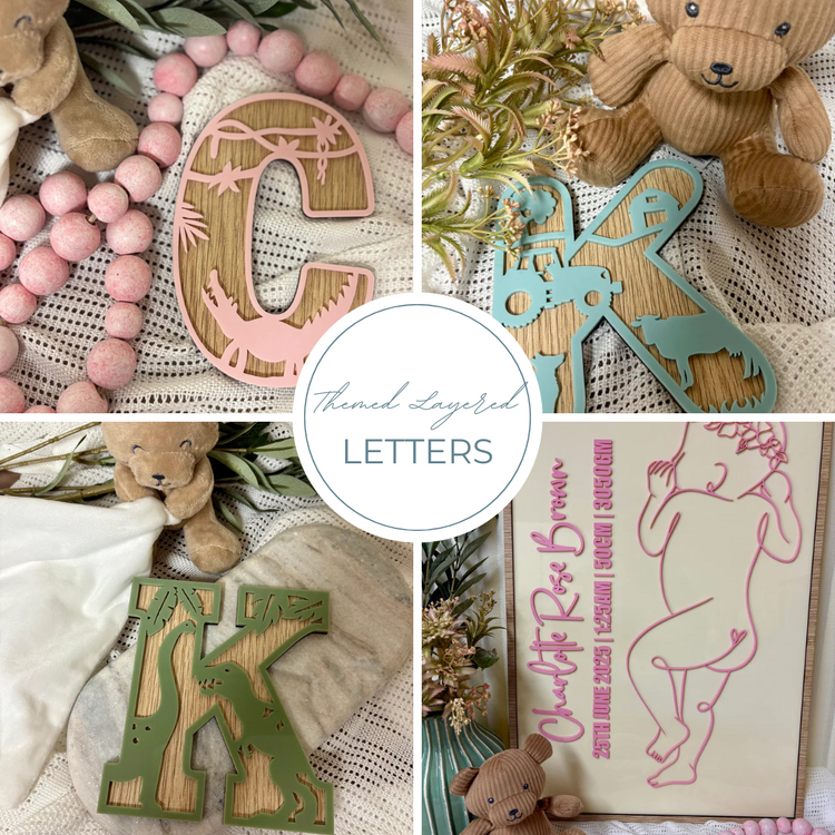 THEMED LAYERED LETTERS