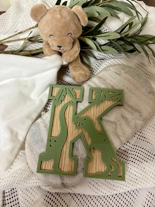 DINOSAUR THEMED LAYERED LETTERS