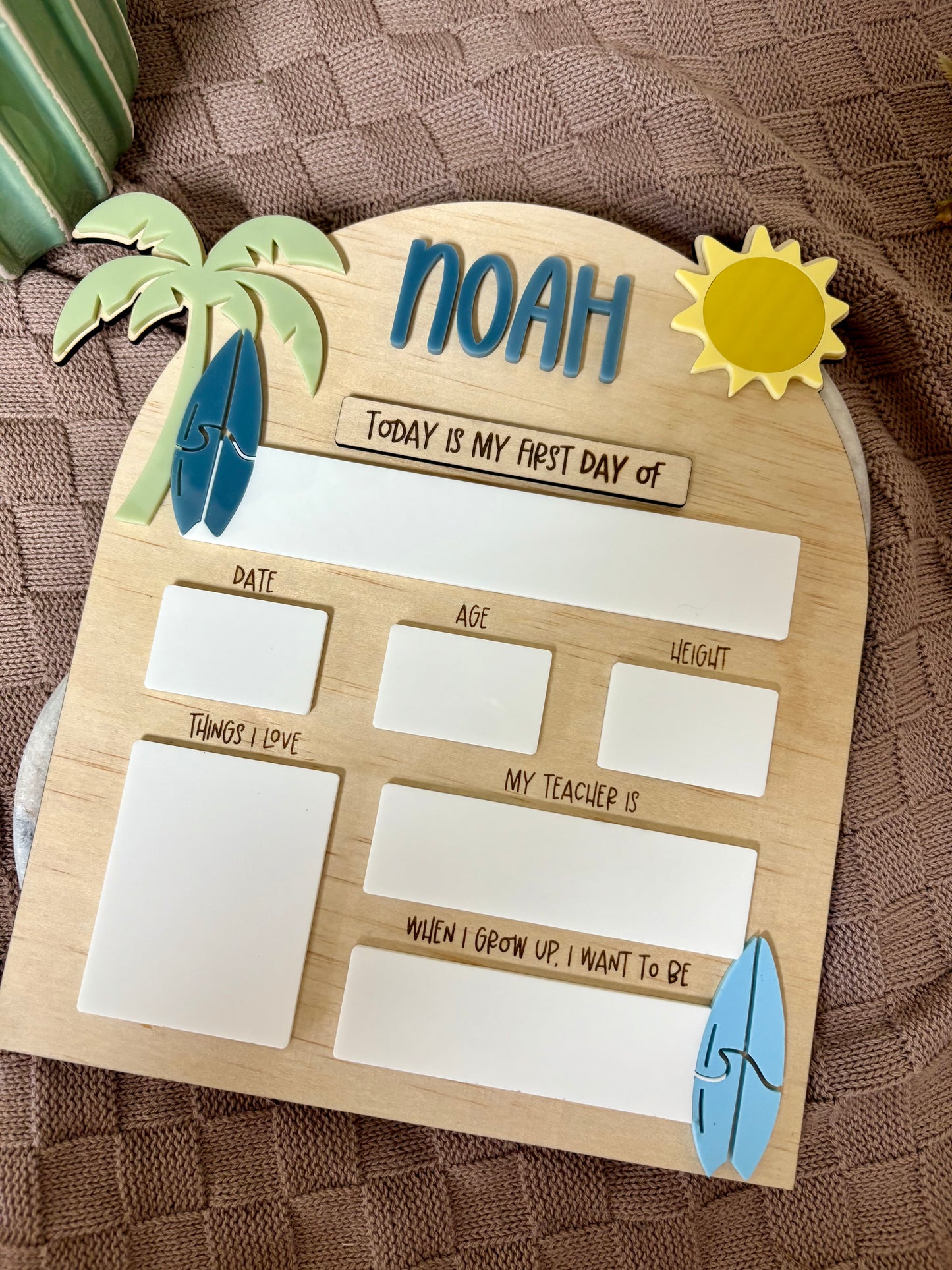 Surfs Up First / Last Day of School Board