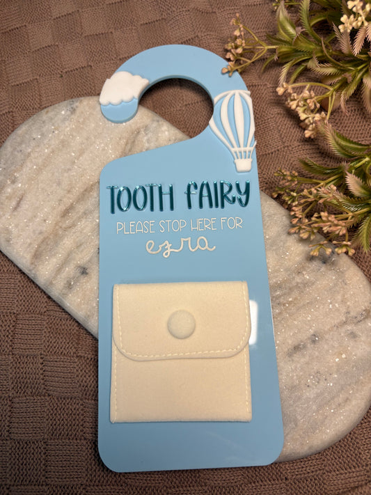 TOOTH FAIRY DOOR HANGER - HOT AIR BALLOON