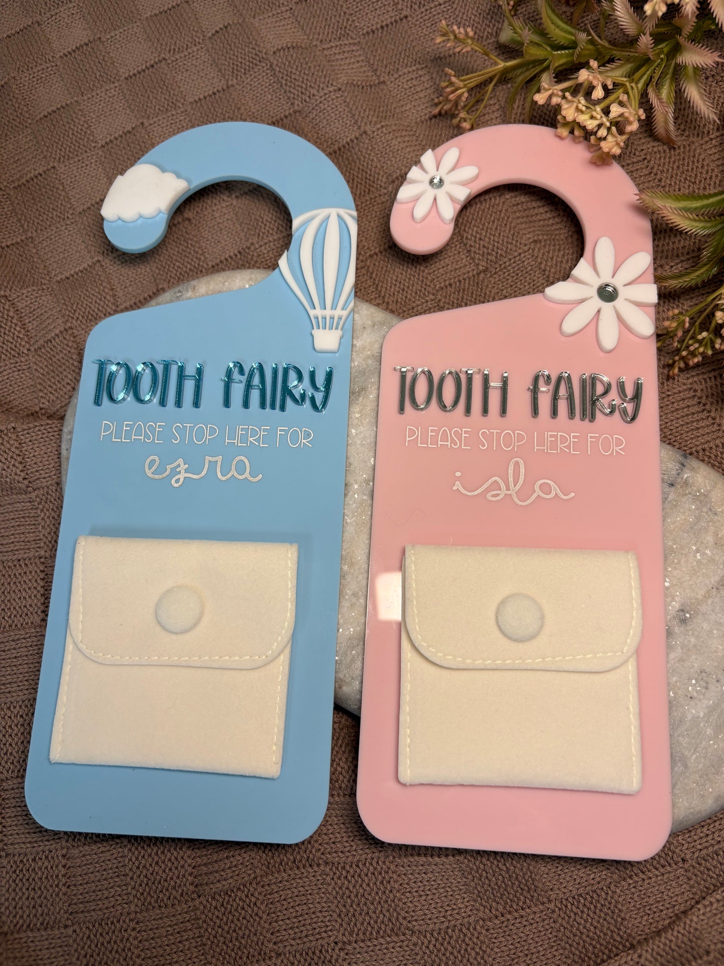 TOOTH FAIRY DOOR HANGER - HOT AIR BALLOON