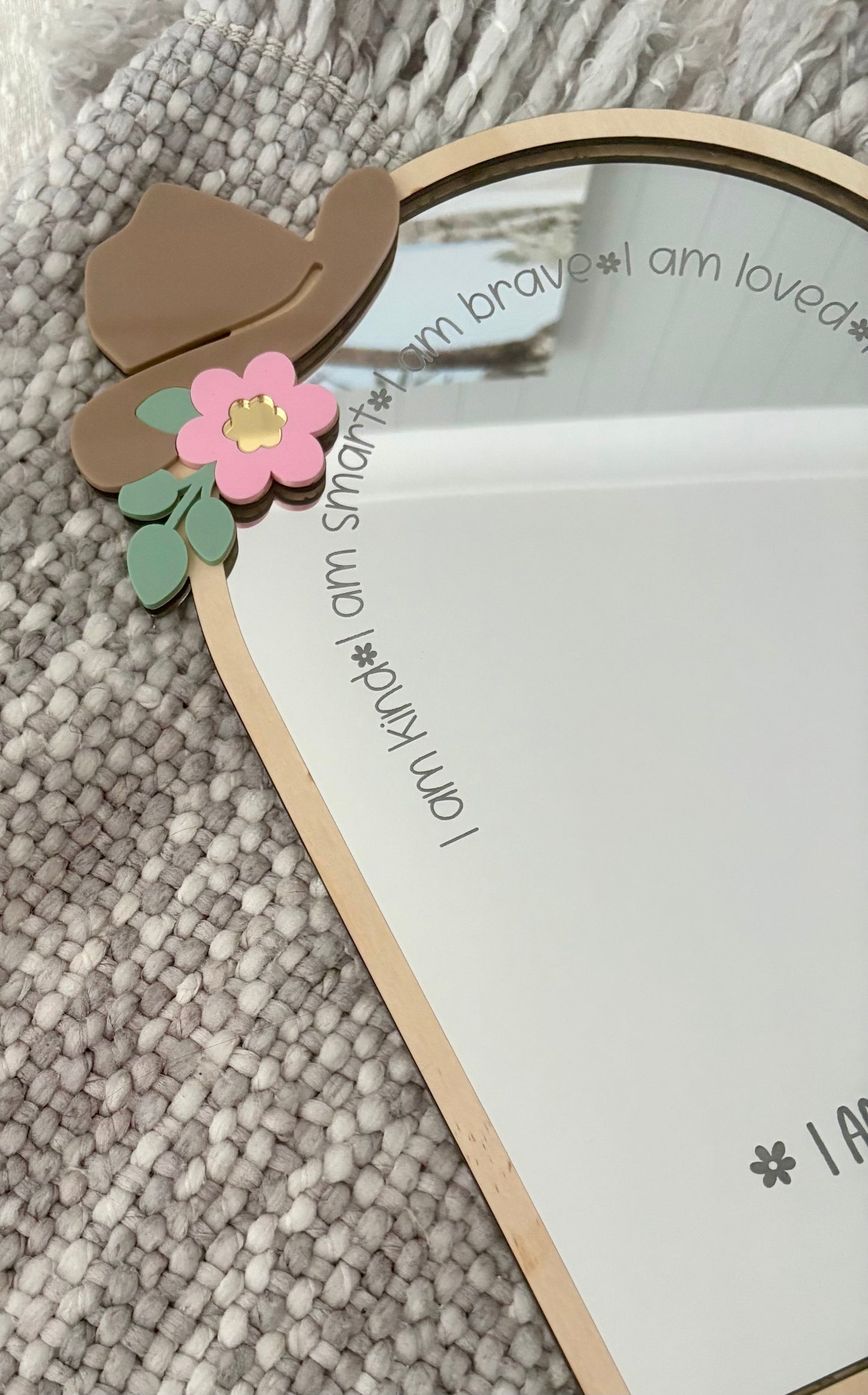 Personalised Affirmation Mirror – Cowgirl Themed