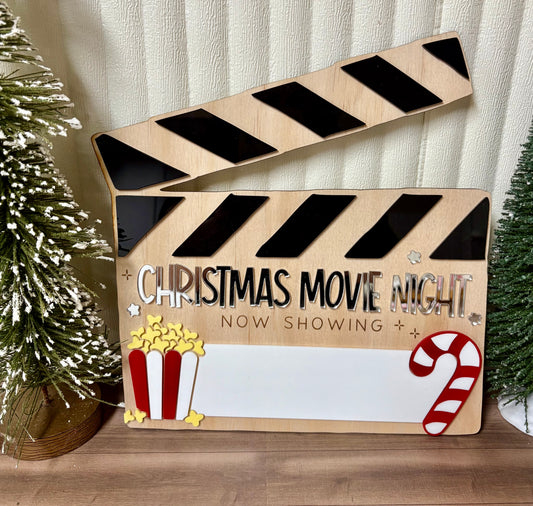 CHRISTMAS MOVIE NIGHT BOARD