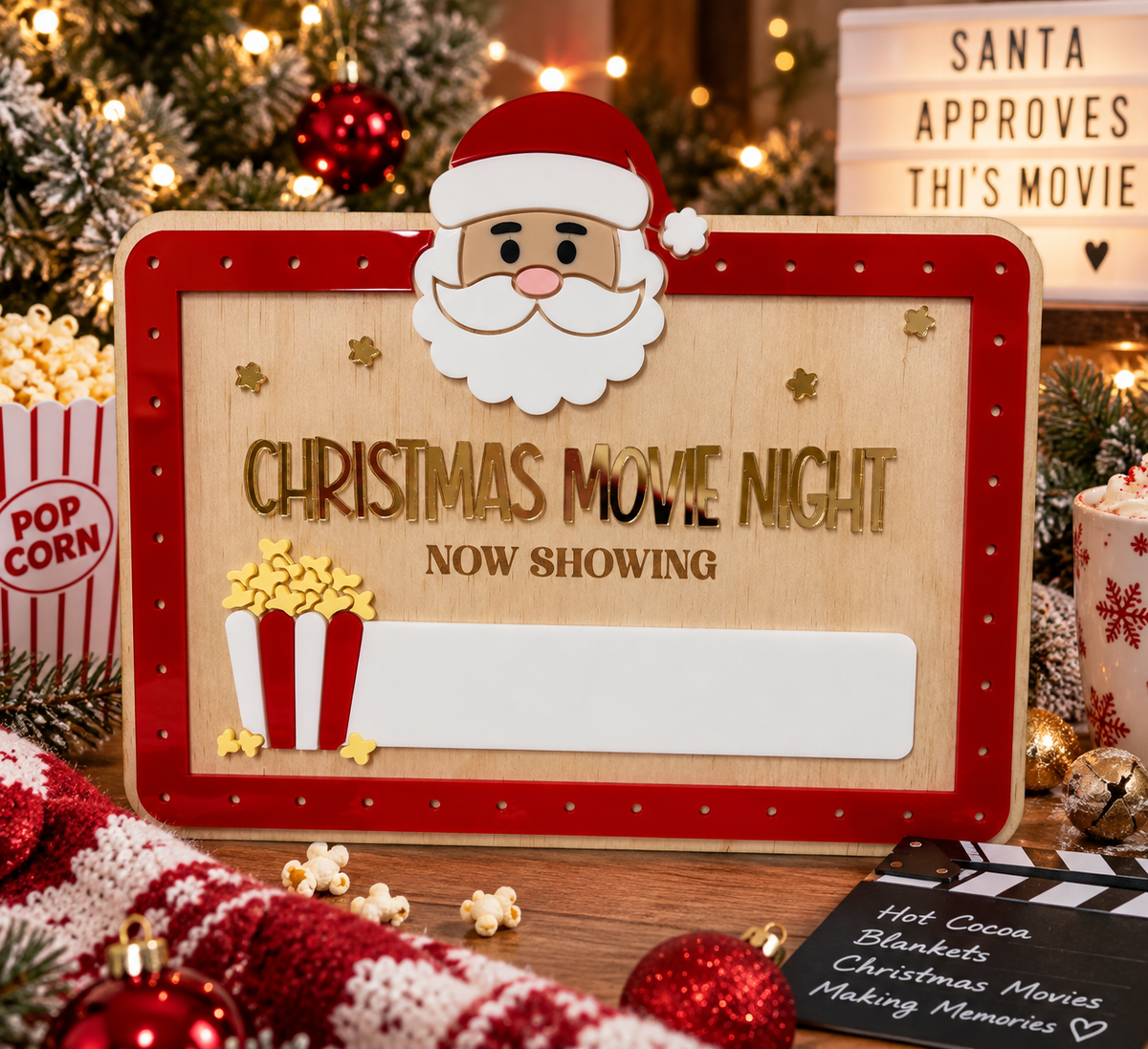 Christmas Movie Night Board