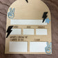 Lightning Bolt First & Last Day of School Board