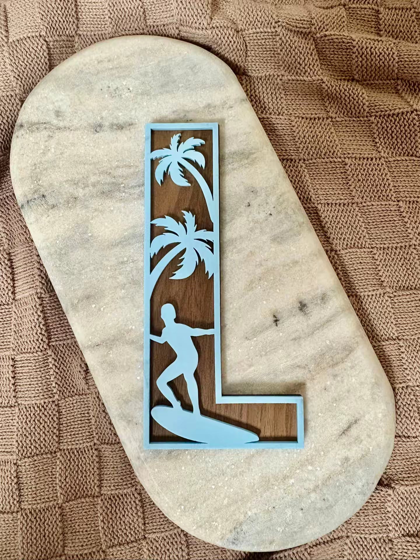 SURFS UP THEMED LAYERED LETTERS