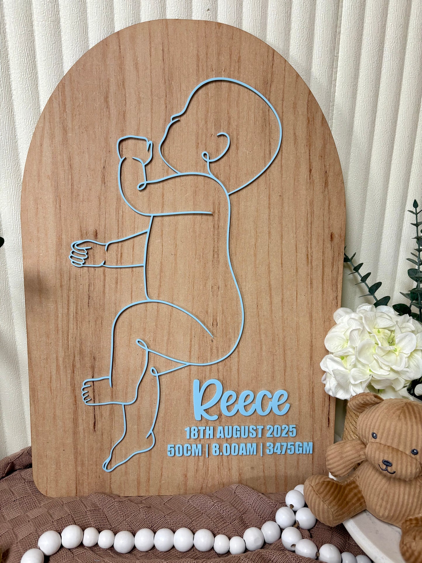 1:1 SCALE BABY ARCH - TIMBER LOOK BASE