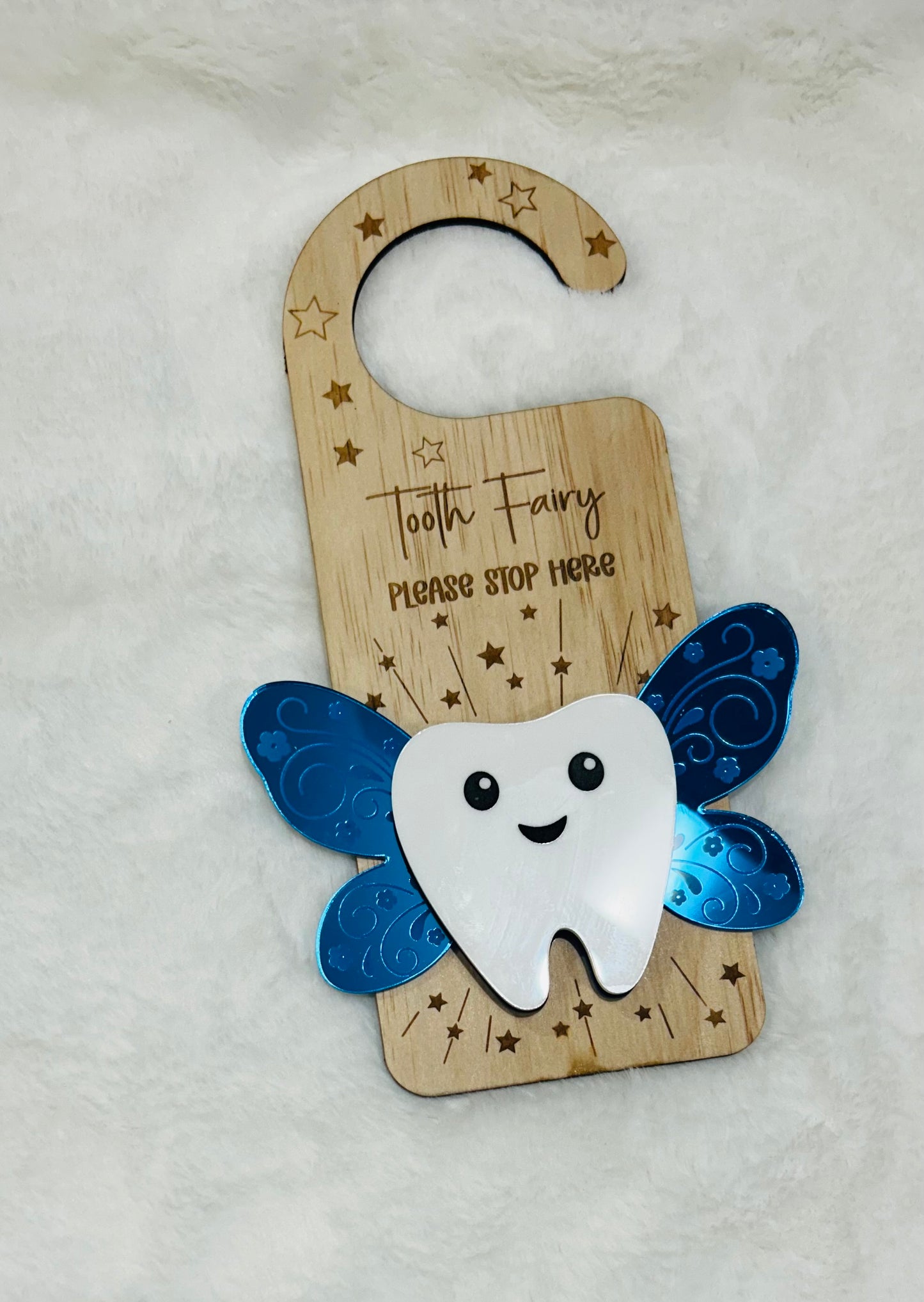 TOOTH FAIRY DOOR HANGER - FAIRY WINGS