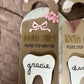 TOOTH FAIRY DOOR HANGER -  BOW THEME DROP BOX