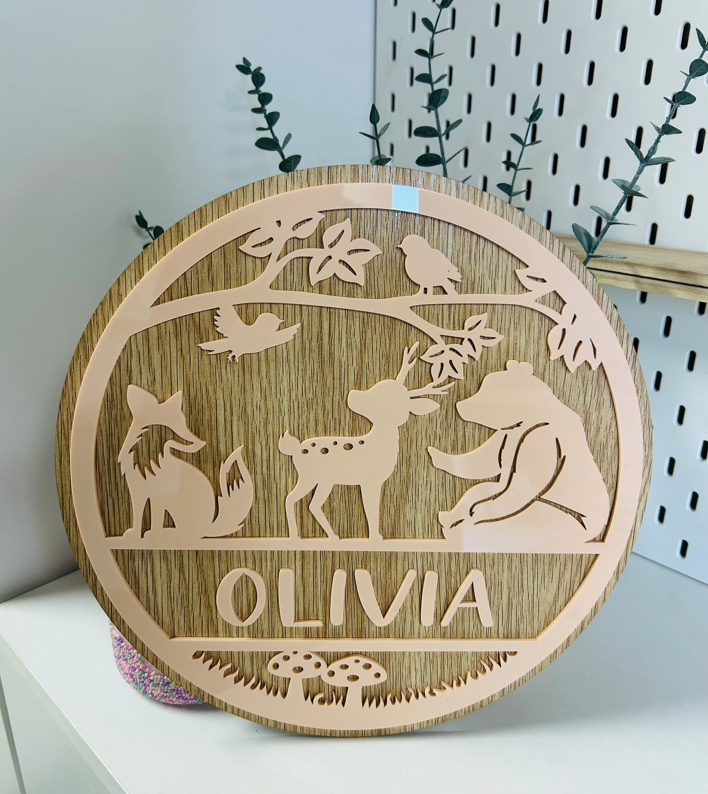 WOODLANDS ANIMALS WALL PLAQUE