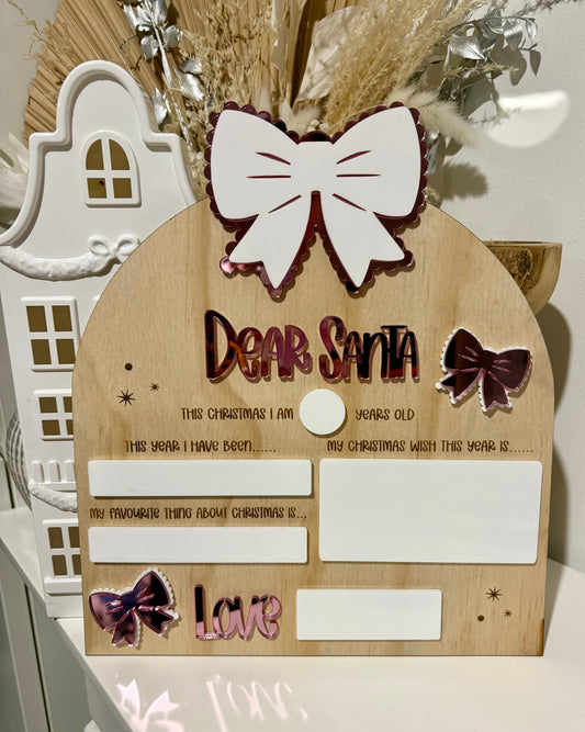 DEAR SANTA BOARD - BOWS & BOWS