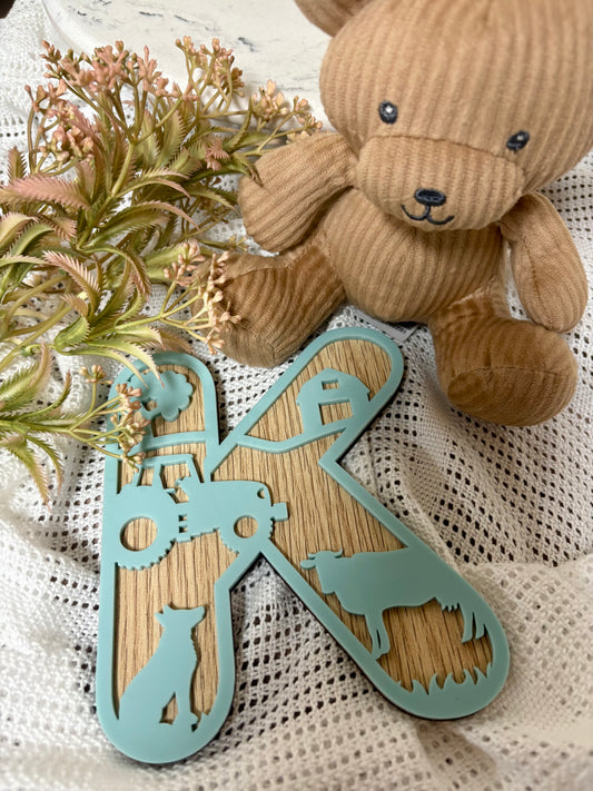 FARMYARD THEMED LAYERED LETTERS