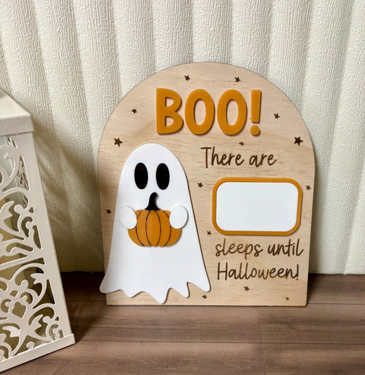BOO! HALLOWEEN COUNTDOWN BOARD