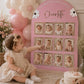 First Birthday Photo Board | Daisy Theme | Floral First Year Frame