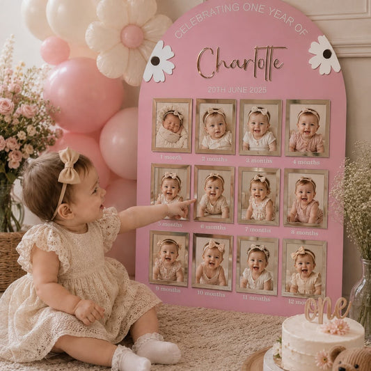 First Birthday Photo Board