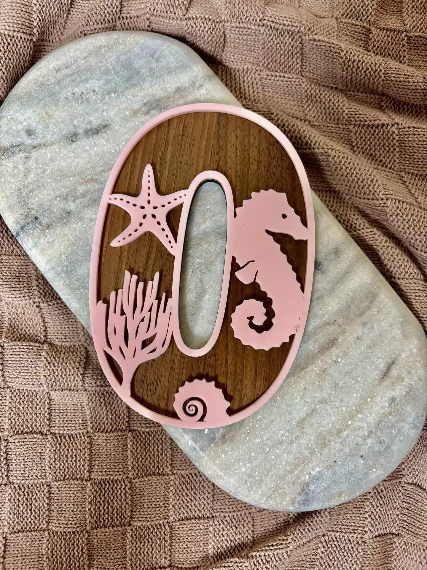 SEASIDE THEMED LAYERED LETTERS