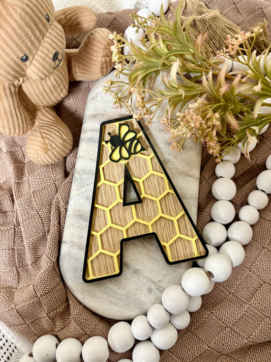 BUMBLEBEE THEMED LAYERED LETTERS