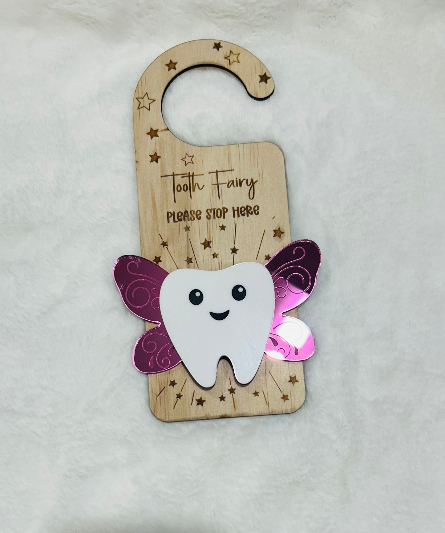 TOOTH FAIRY DOOR HANGER - FAIRY WINGS