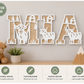 HIGHLAND COW THEMED LAYERED LETTERS