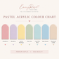 Triple Layered Name Plaque - Pastel Rainbow