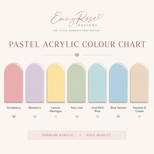 Triple Layered Name Plaque - Pastel Rainbow