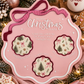 Christmas Treat Tray - Patterned Acrylic | Christmas Eve Santa & Reindeer Snack Tray