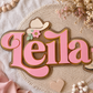 Triple Layered Name Plaque - Cowgirl Theme