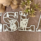 HIGHLAND COW THEMED LAYERED LETTERS