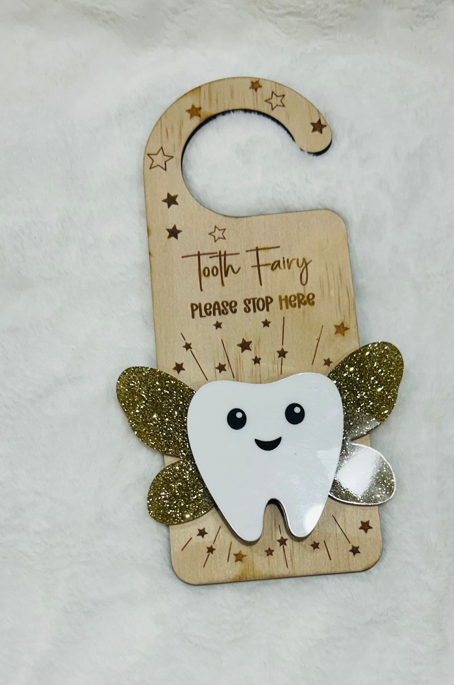 TOOTH FAIRY DOOR HANGER - FAIRY WINGS