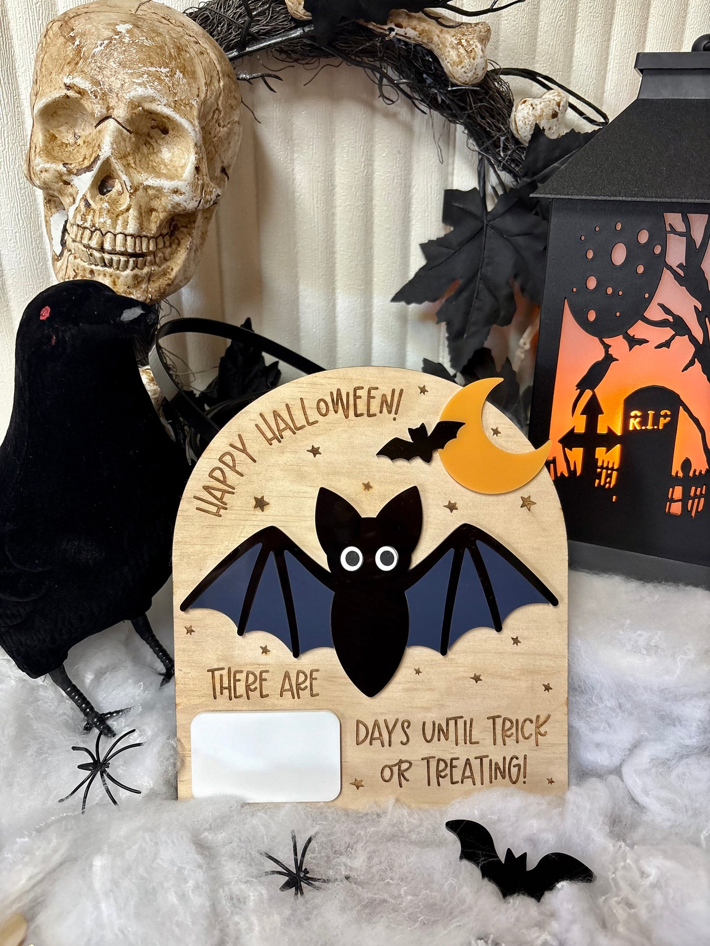 GO BATTY HALLOWEEN COUNTDOWN BOARD