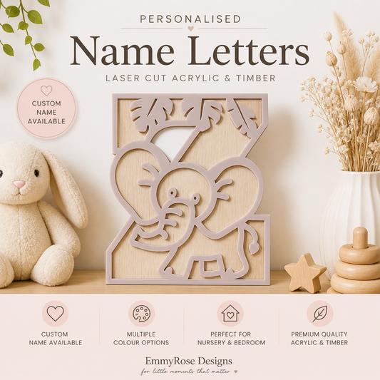 ELEPHANT THEME LETTERS