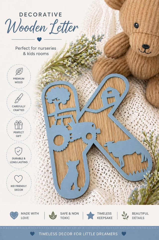 FARMYARD THEMED LAYERED LETTERS