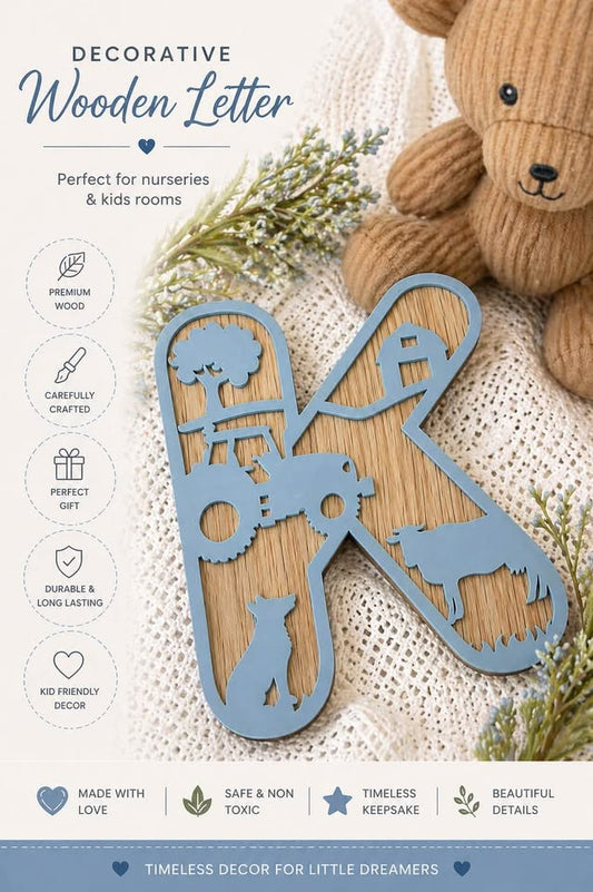 FARMYARD THEMED LAYERED LETTERS