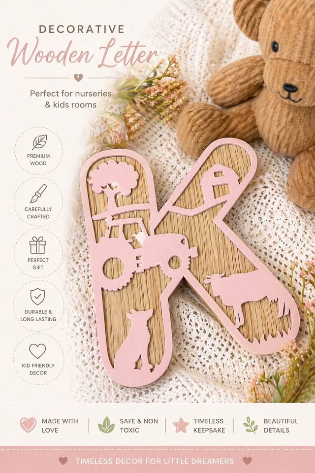 FARMYARD THEMED LAYERED LETTERS