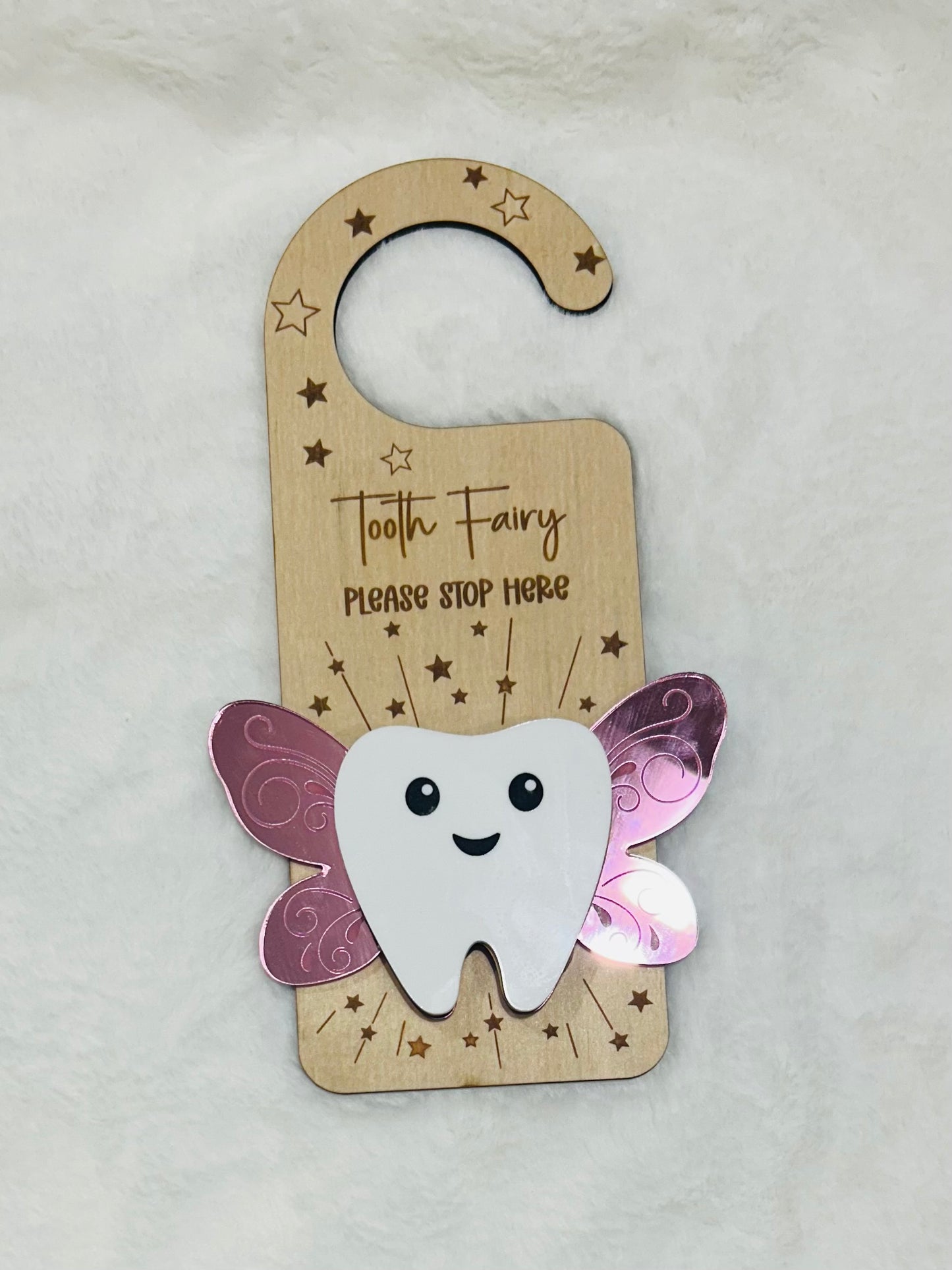 TOOTH FAIRY DOOR HANGER - FAIRY WINGS