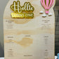 HOT AIR BALLOON - COMBINATION FIRST BIRTHDAY PHOTO & MILESTONE BOARD