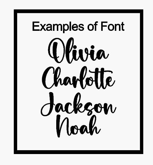 Triple Layered Acrylic Name Plaque - Cursive Font