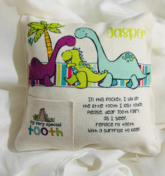 Tooth Fairy Pillow - Dinosaur Roar