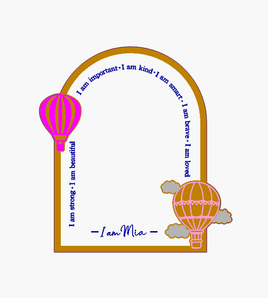AFFIRMATION MIRROR - HOT AIR BALLOONS