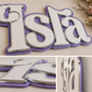 Triple Layered Acrylic Name Plaque - Retro Font