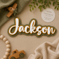 Triple Layered Acrylic Name Plaque - Cursive Font