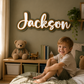 Triple Layered Acrylic Name Plaque - Cursive Font