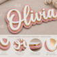 Triple Layered Acrylic Name Plaque - Cursive Font