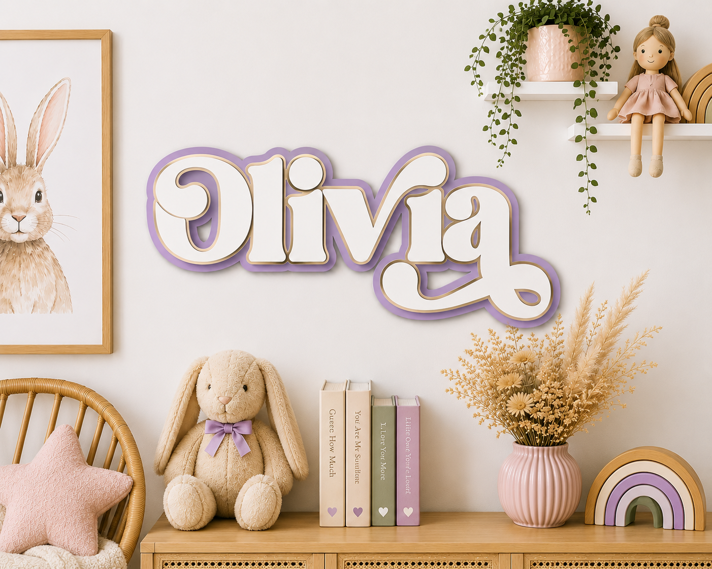 Triple Layered Acrylic Name Plaque