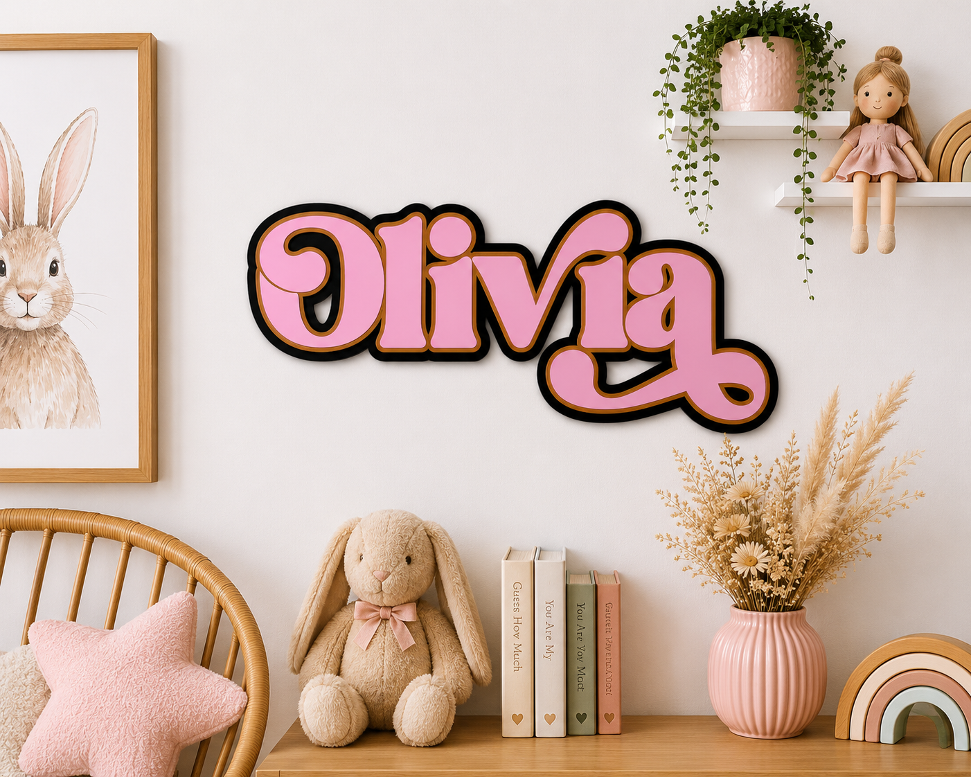 Triple Layered Acrylic Name Plaque