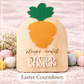Carrot Easter Countdown Board – Sleeps Until Easter