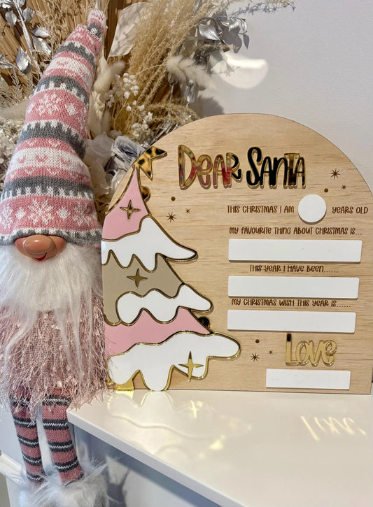 DEAR SANTA BOARD - CHRISTMAS TREE